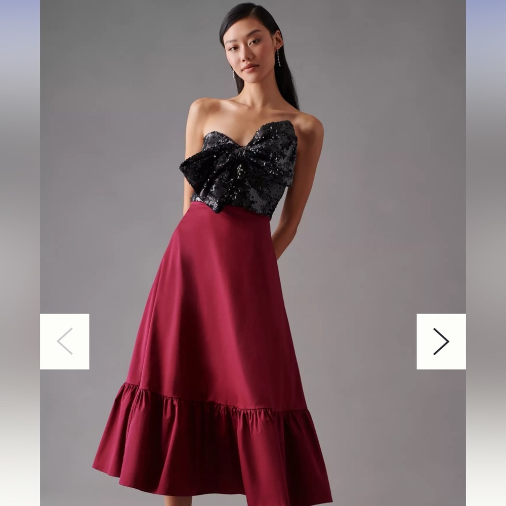Anthropologie / Hutch Sequin Bow Dress